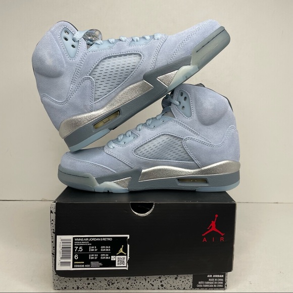Nike Air Jordan 5 Retro WMNS “Bluebird” NEW 2021 - Picture 3 of 4